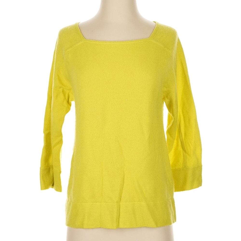J. Crew Cashmere Chartreuse Crew Neck Sweater Size S